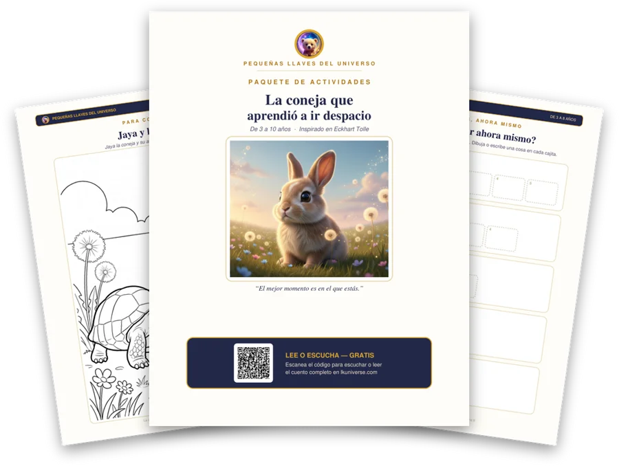 La coneja que aprendió a ir más despacio paquete de actividades imprimible: portada, página para colorear y actividades