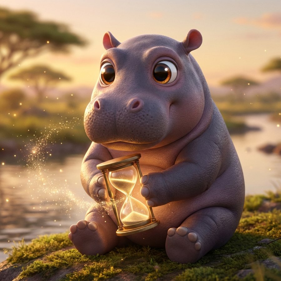 Hugo the Hippo and the Sand That Slipped Away